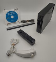 Nintendo Wii Black Console (RVL-001) W/All Cords, Accessories, and Wii Sports!