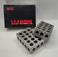 MHC 1-2-3 Blocks - 2pc Machinist Blocks 23 Hole -In Box