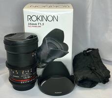 Rokinon 35mm T1.5 Cine AS UMC Lens for Canon EF Mount - In Box