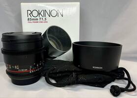 Rokinon 85mm T1.5 AS IF UMC II CINE Lens Canon EF - In Box