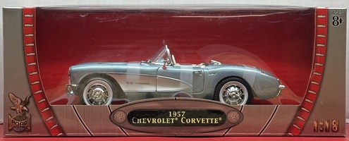 Road Signature Collection Blue 1957 Chevrolet Corvette 1:18 Scale - In Box!