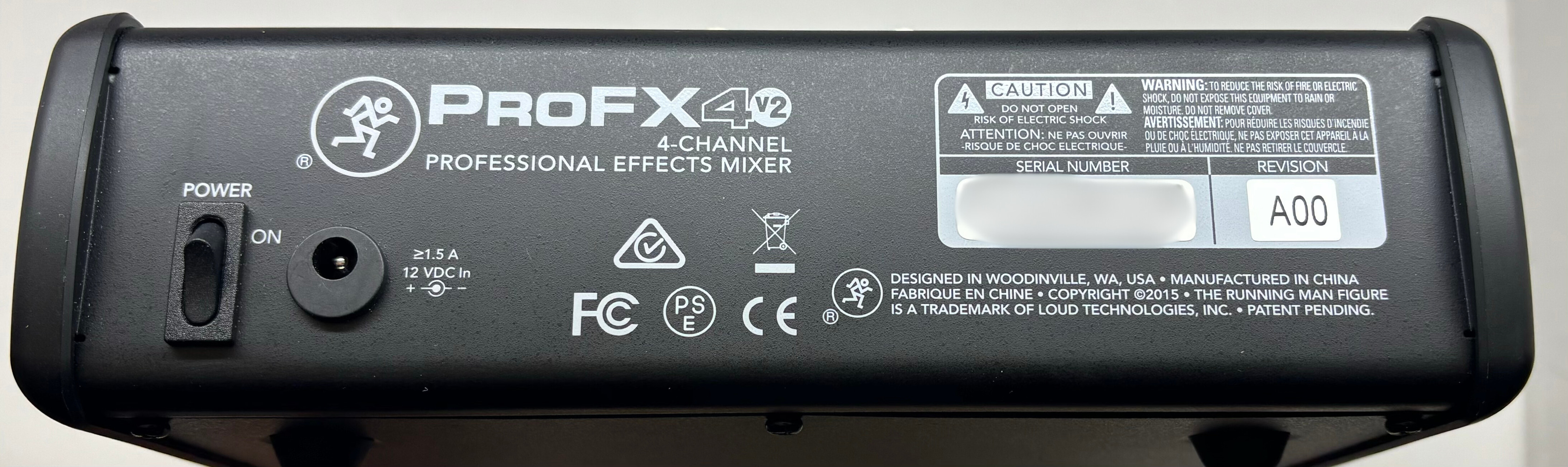 TESTED Mackie ProFX4v2 4-Channel Professional Effects Mixer With Power ...