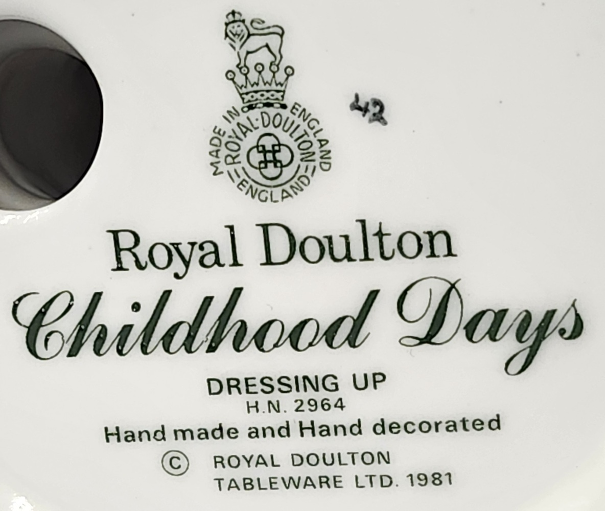 Royal Doulton "Dressing Up" 1981 Collectible Figurine Avenue Shop