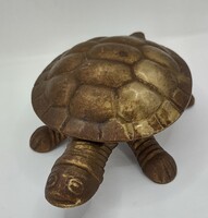 Brass Hinged Turtle Shell Tray