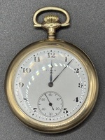 ANTIQUE Elgin 15J Gold Fill Open Face Pocket Watch *NEEDS SERVICING*