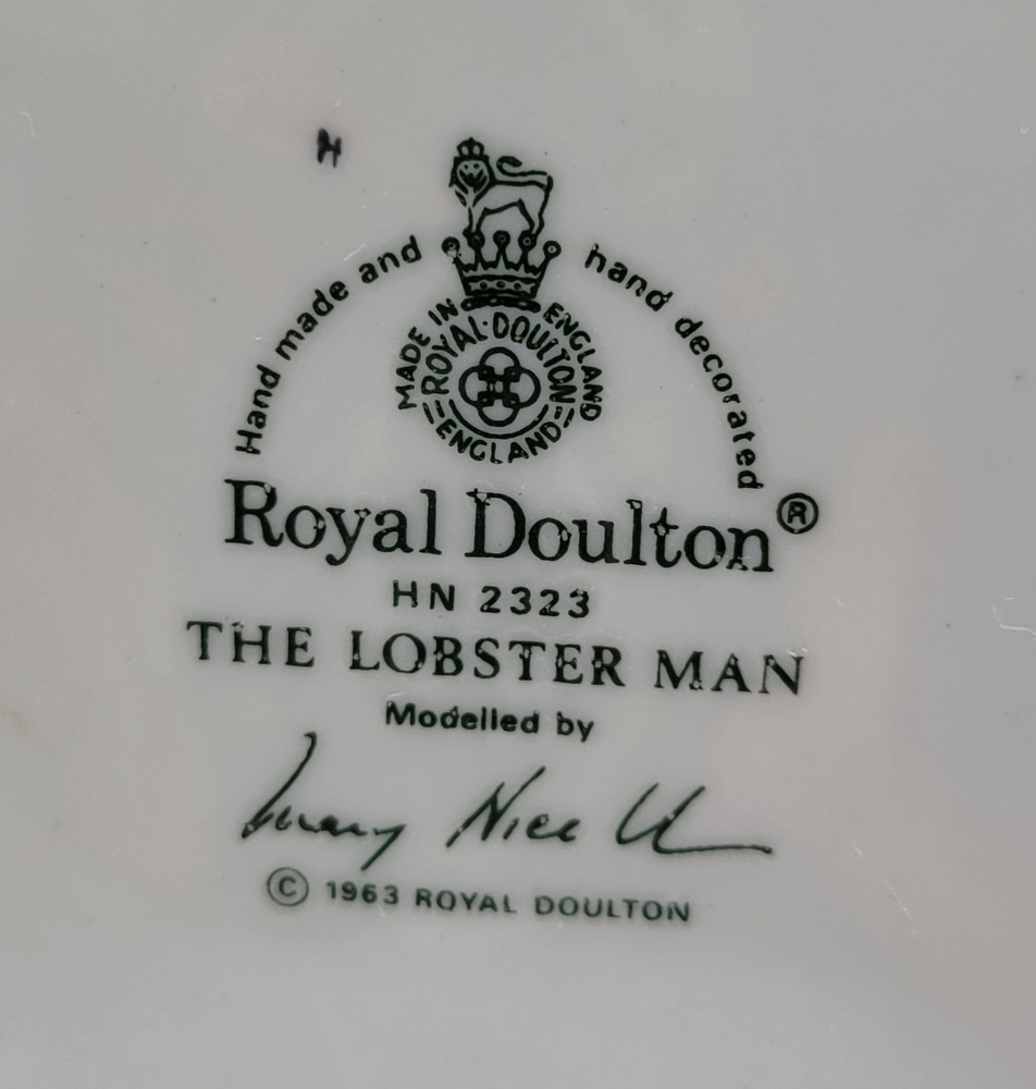 Vintage Royal Doulton The Lobster Man 1963 Made in England With