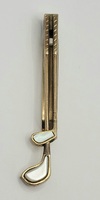 Vintage Oxford Gold Tone Golf Club Tie Clip