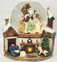 Kirkland Brand 605601 Musical Christmas Water + Snow Light Up Globe in Box 