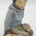 Royal Copenhagen Over - Glaze Figurine Inuit Boy Carl Martin Hansen Gronland Boy