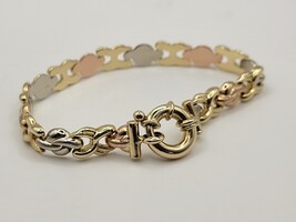 14 Karat Tri Colour Gold Bracelet