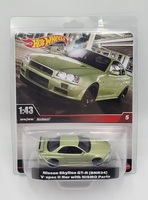 Hot Wheels Nissan SKyline GT-R V Spec II Nur with NISMO Parts 1:43 Die Cast Car