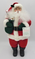 Vintage Holiday Creations Holiday Figure 16" Stuffed Posable Santa in Box