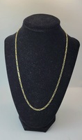 10k Two Tone Figaro Chain 20" 