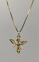 10k Yellow Gold Cherub Pendant