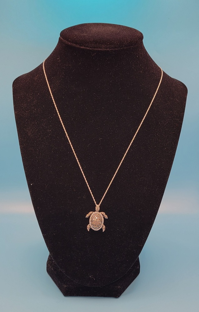 White gold sea turtle necklace cheap
