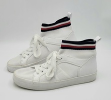 Tommy Hilfiger High Cut Knit Stripe Size 8US Shoes