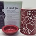 Scentsy 'I HEART YOU' Wax Warmer with Bulb **RETIRED**