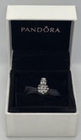 Pandora 0.925% Silver Snowman Bead Charm