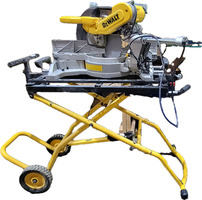Dewalt 15A 12" Double Bevel Sliding Compound Miter Saw on Dewalt Stand DWX726
