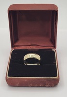 10k Yellow Gold Thick Plain Band Ring Size 5.75