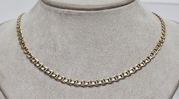 10 Karat Yellow Gold Mariner Chain Necklace - Size 20"