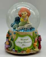 Disney The Little Mermaid Precious Moments Musical Water Globe Under The Sea