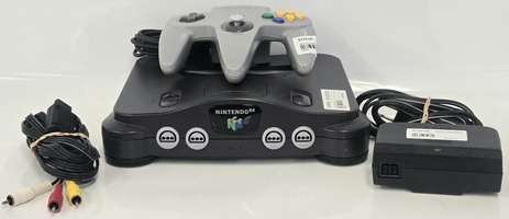 Nintendo 64 N64 Console with Controller+Cords+Brain 