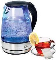 Elite By Maxi-Matic Platinum 1.7 Liter Glass Cordless Electric Kettle *NEW*