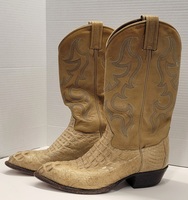 Tony Lama Royal Hornback Caiman Alligator Boots size men's 7 caymen boots