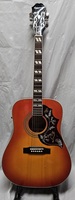 Epiphone Hummingbird Acoustic-Electric Guitar -Cherry Sunburst W/ Hard Case