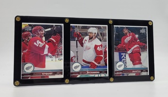 Upper Deck Detroit Red Wings Card Plaque - Nyquist/Zetterberg/Mantha Series 1
