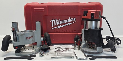 Milwaukee Corded 1-3/4 Max HP Multi-Base Plunge Router Kit (5615-20)