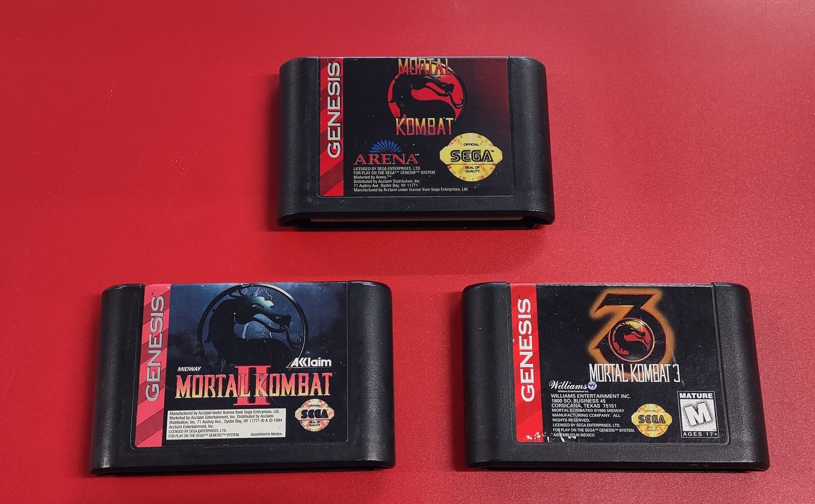 Mortal Kombat 3 – Sega Game Gear – Cartouche Seule – PAL – Jeu Rétro Année 90