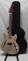 Fender Tom DeLonge Signature Starcaster Right Hand Satin Shoreline Gold Guitar
