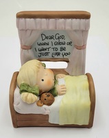 Vintage Enesco Dear God Kids "Dear God" Porcelain Figurine 1983 4.25"