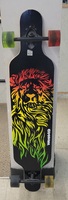 West 49 Zoo York Rasta Lion Longboard skateboard 42"