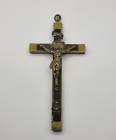 Antique French Priest Pectoral Crucifix with Skull & Crossbones 1800's