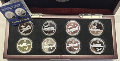 Bradford Exchange Silver Dollar WWII Fighters Collection Warbirds in Flight 2017