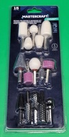 Mastercraft 15pc General Purpose Rotary Polishing & Grinding Kit