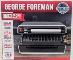George Foreman 28082 Smokeless Grill Series Panini Press/Grill in Box