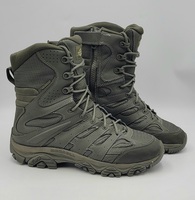 Merrell Tactical Waterproof 8" Sage Green Boots with Vibram Soles Size 10US 
