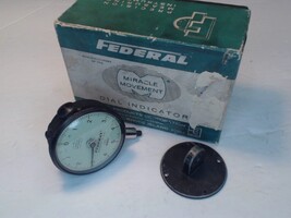 Federal C21 .0001" Dial Indicator Gauge Machinist Tool Jeweled Miracle Movement
