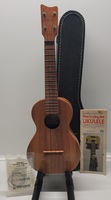Kamaka Concert Ukulele White Label Double K 4 String Hawaii + Case
