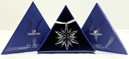SWAROVSKI Annual 2011 20 Years Edition Ornament 1092037 Snowflake/Star RETIRED