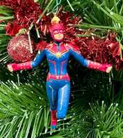 Hallmark Keepsake Captain Marvel Mystery Box 2019 Red/Blue Variant
