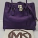 MICHAEL KORS Large Leather Purse Tote Bag (6736968) - Purple