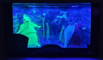 2020 SDCC NBX Oogie's Lair Black Light Action Figure Set PX Diamond Select