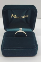 14k Yellow & White Gold Diamond Solitaire Ring Size 6.75 Appoximate t.c.w. 0.04