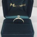 14k Yellow & White Gold Diamond Solitaire Ring Size 6.75 Appoximate t.c.w. 0.04