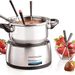 Nostalgia Stainless Steel Electric Fondue Pot - 48 Ounce Capacity